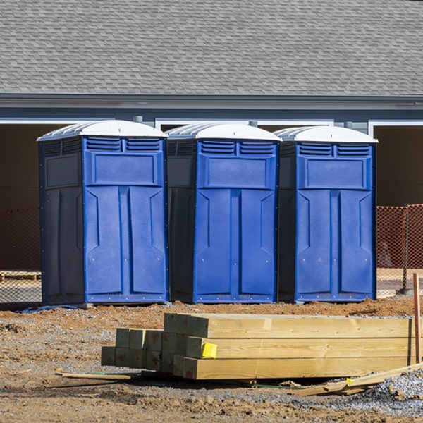 is there a specific order in which to place multiple portable toilets in Mohall North Dakota